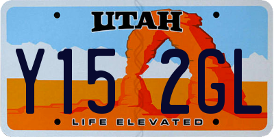 UT license plate Y152GL
