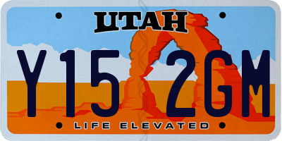 UT license plate Y152GM