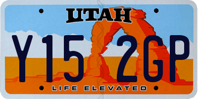 UT license plate Y152GP