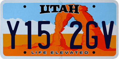 UT license plate Y152GV