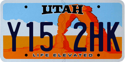 UT license plate Y152HK