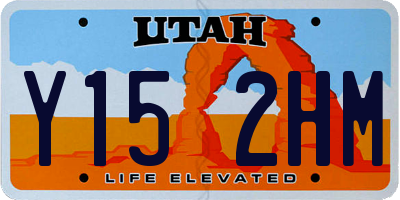 UT license plate Y152HM