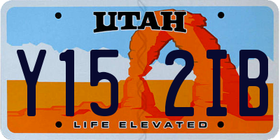 UT license plate Y152IB