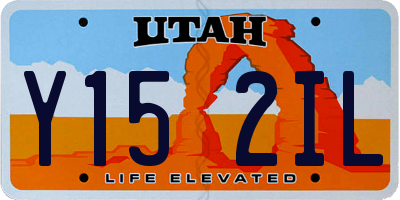 UT license plate Y152IL