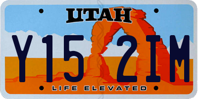 UT license plate Y152IM