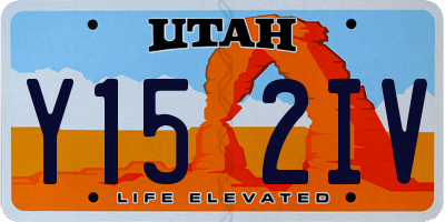 UT license plate Y152IV