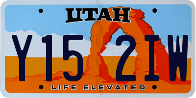 UT license plate Y152IW