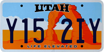 UT license plate Y152IY
