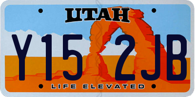 UT license plate Y152JB
