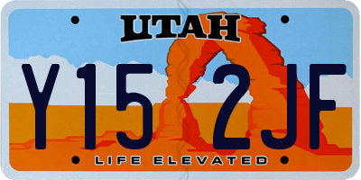 UT license plate Y152JF