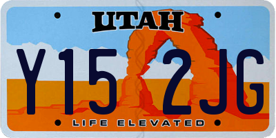 UT license plate Y152JG