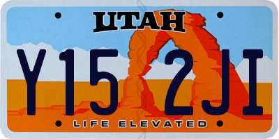 UT license plate Y152JI