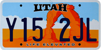 UT license plate Y152JL