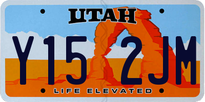 UT license plate Y152JM