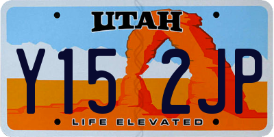 UT license plate Y152JP