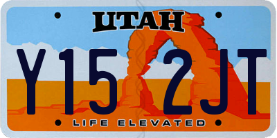 UT license plate Y152JT