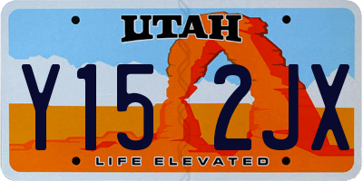 UT license plate Y152JX