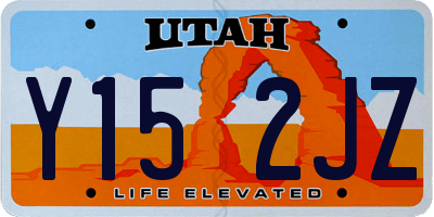 UT license plate Y152JZ