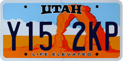 UT license plate Y152KP