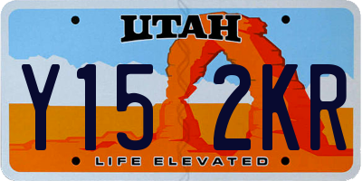UT license plate Y152KR