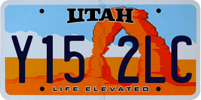 UT license plate Y152LC