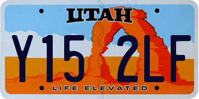 UT license plate Y152LF