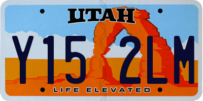 UT license plate Y152LM
