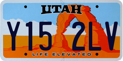 UT license plate Y152LV