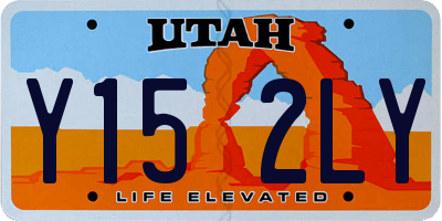 UT license plate Y152LY