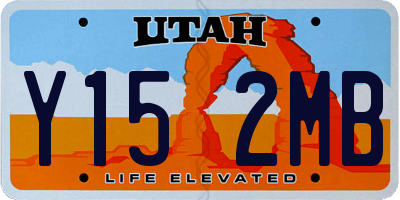 UT license plate Y152MB