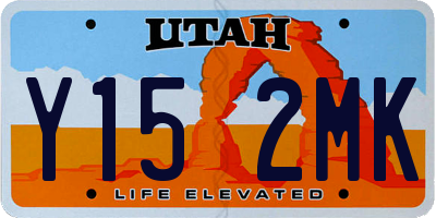 UT license plate Y152MK