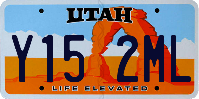 UT license plate Y152ML