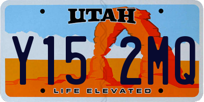UT license plate Y152MQ