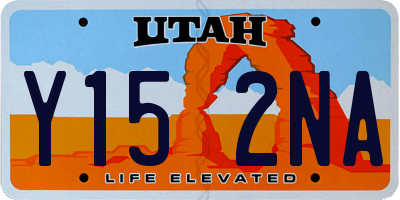 UT license plate Y152NA
