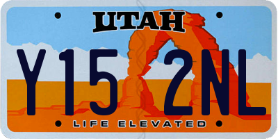 UT license plate Y152NL