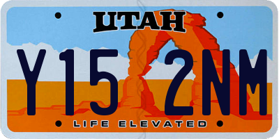 UT license plate Y152NM