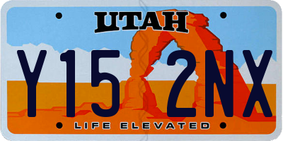 UT license plate Y152NX