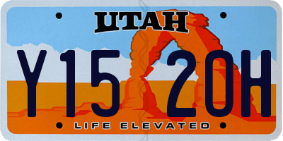 UT license plate Y152OH