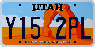 UT license plate Y152PL