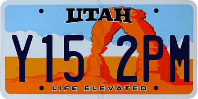 UT license plate Y152PM