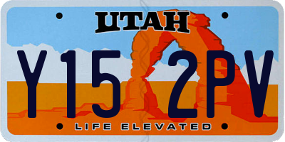 UT license plate Y152PV