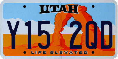 UT license plate Y152QD
