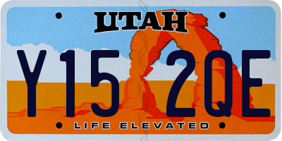 UT license plate Y152QE