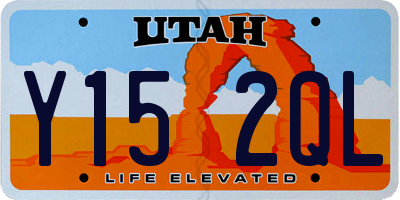UT license plate Y152QL