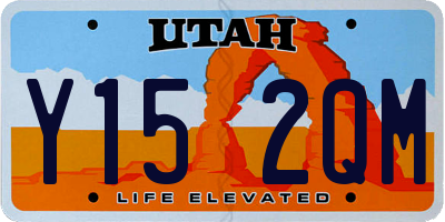 UT license plate Y152QM