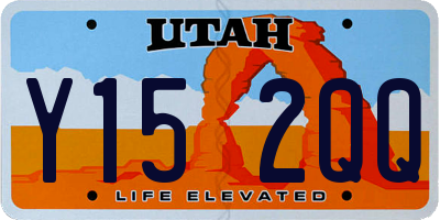 UT license plate Y152QQ