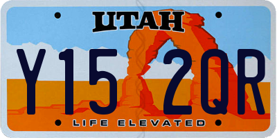 UT license plate Y152QR