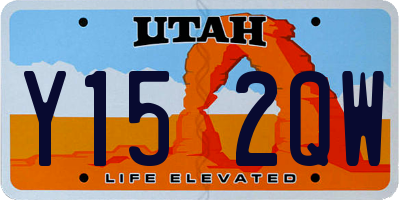 UT license plate Y152QW