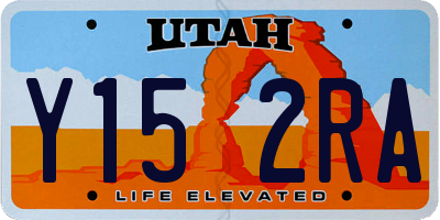 UT license plate Y152RA