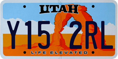 UT license plate Y152RL